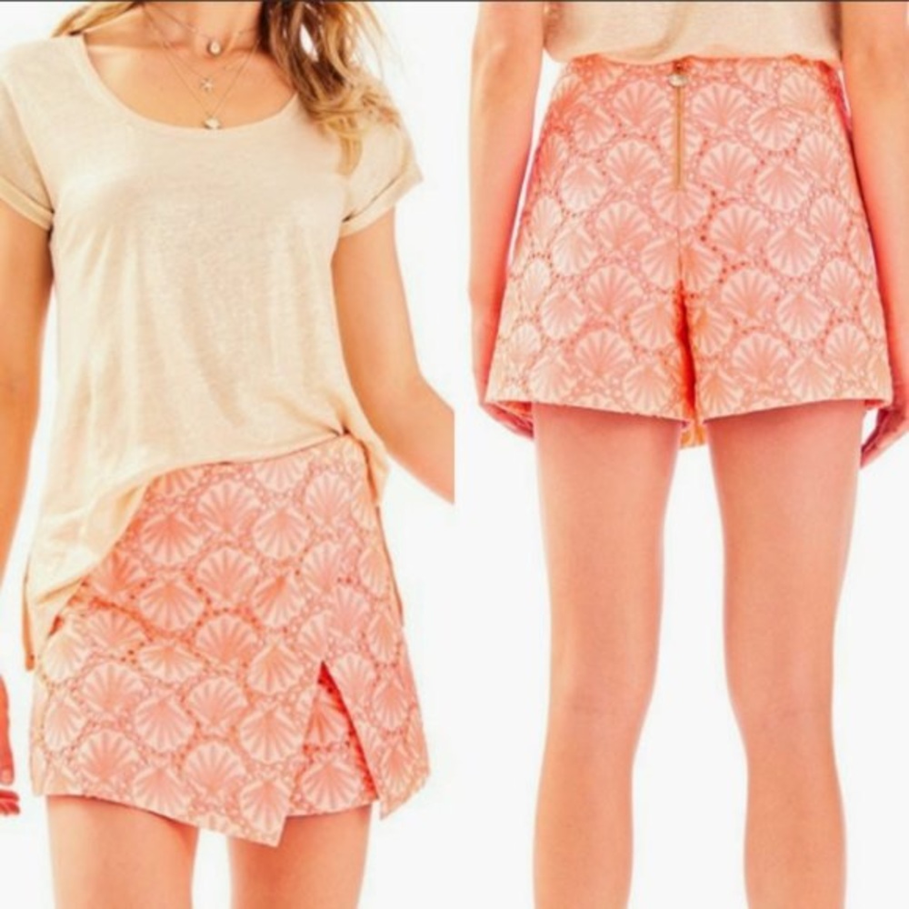 NWT Lilly Pulitzer Mark Seashell Eyelet Skort